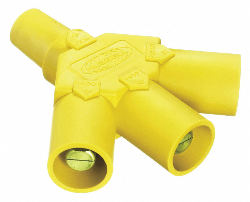 Triple Connector 600VAC/250VDC Ylw