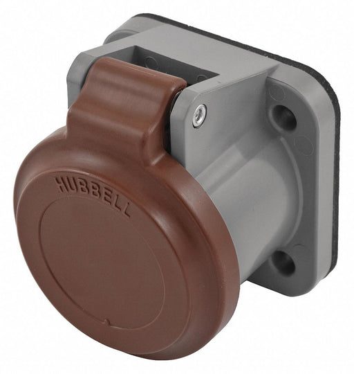 Single Pole Connector Non-Met Cover Brwn