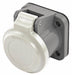 Single Pole Connector Non-Met Cover Whit