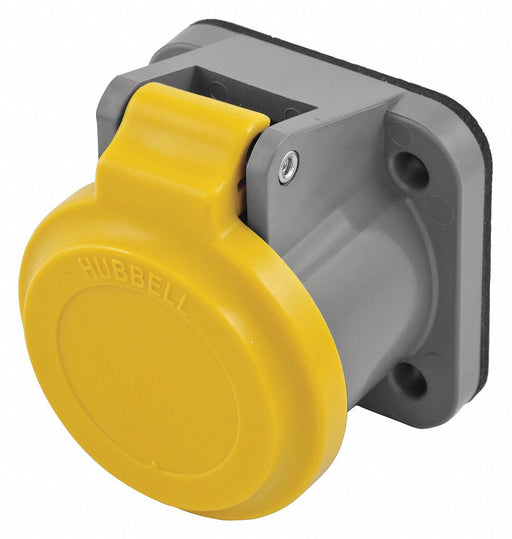 Single Pole Connector Non-Met Cover Yllw