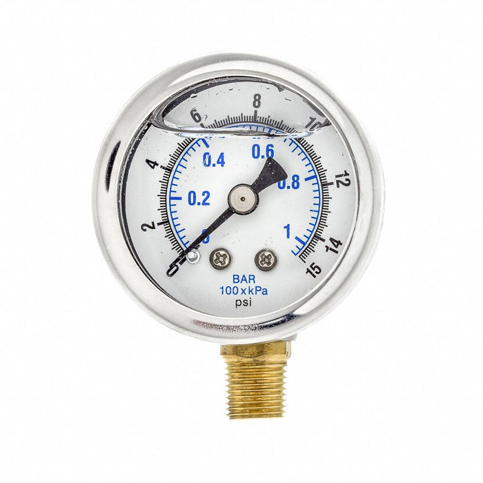 N0247 Pressure Gauge 1/8 in NPT 1-1/2in