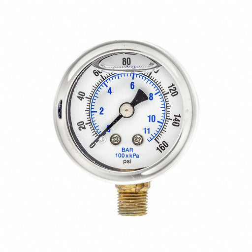 Pressure Gauge 1/8 in NPT 1-1/2in