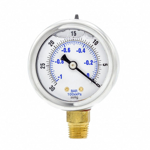 Vacuum Gauge 1/4 in NPT 2 in