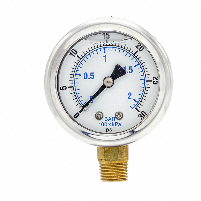 Pressure Gauge 1/4 in NPT 2 in