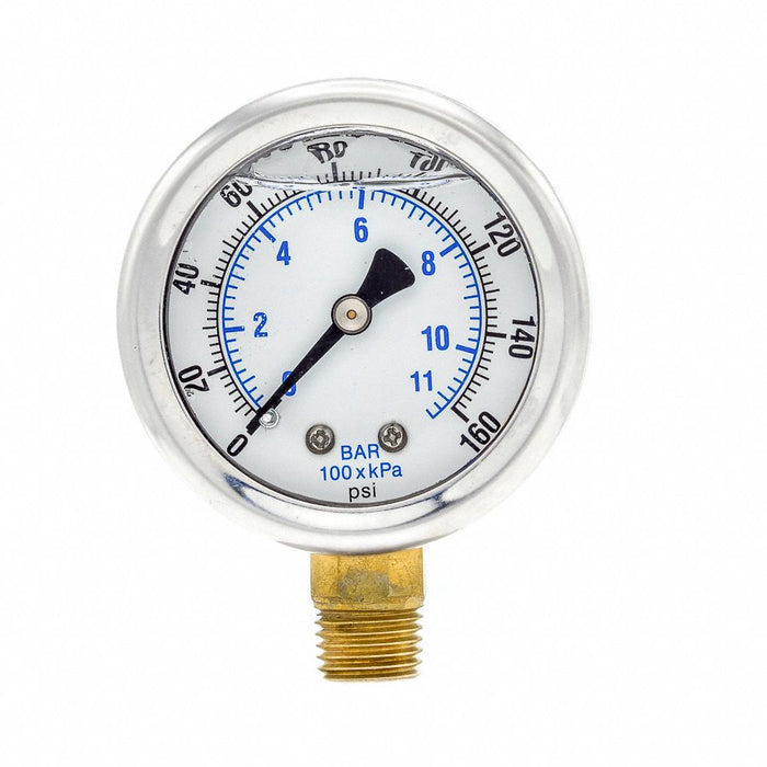 N0241 Pressure Gauge 1/4 in NPT 2 in