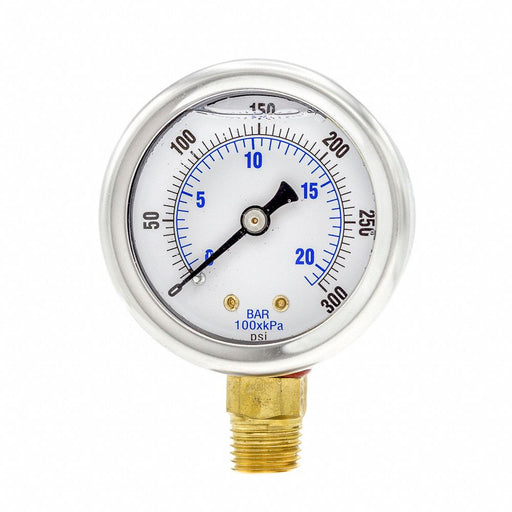 Pressure Gauge 1/4 in NPT 2 in