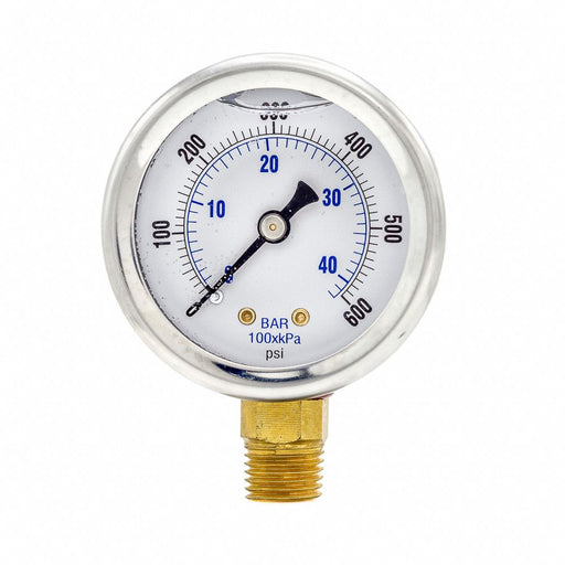 Pressure Gauge 1/4 in NPT 2 in