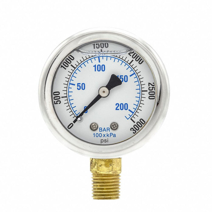 N0241 Pressure Gauge 1/4 in NPT 2 in