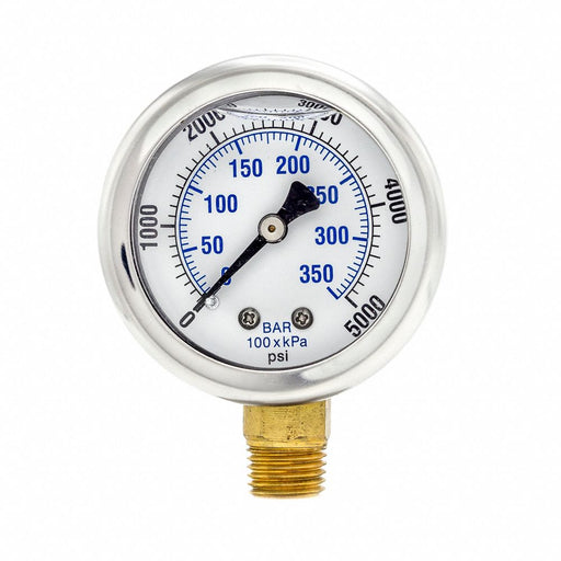 N0241 Pressure Gauge 1/4 in NPT 2 in
