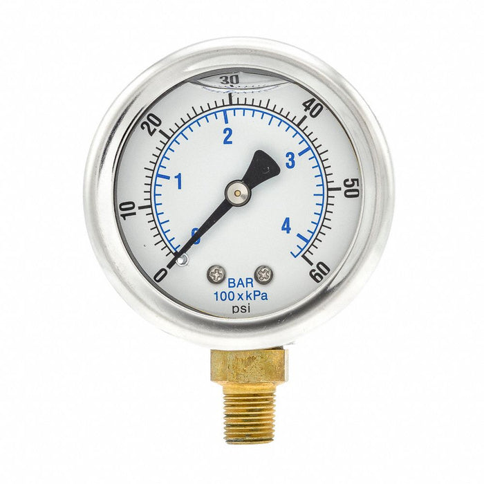 N0249 Pressure Gauge 1/8 in NPT 2 in