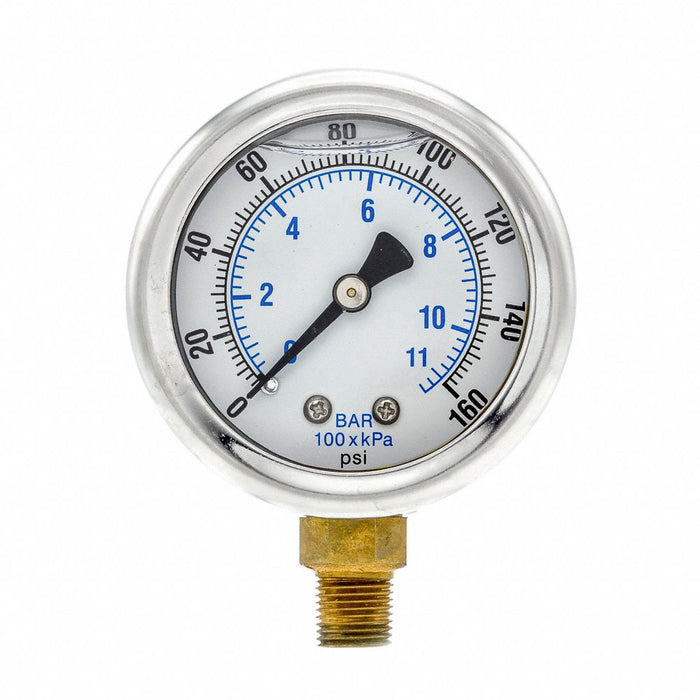N0249 Pressure Gauge 1/8 in NPT 2 in