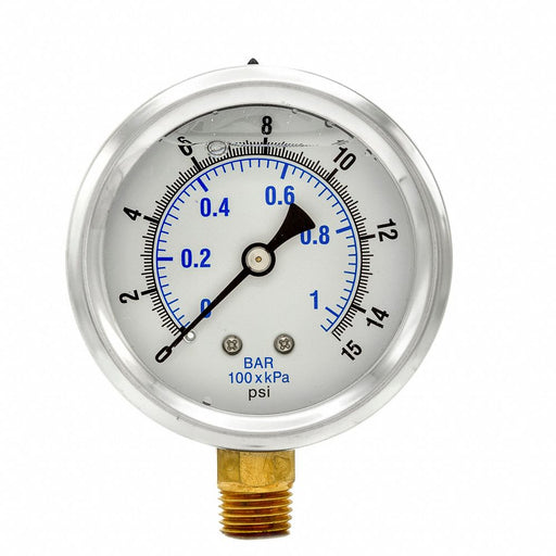 Pressure Gauge 1/4 in NPT 2-1/2 in