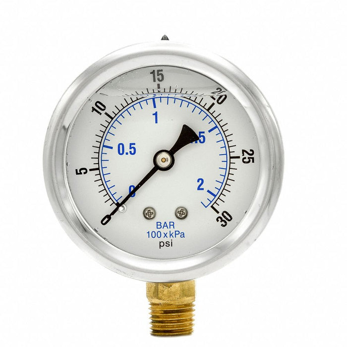 Pressure Gauge 1/4 in NPT 2-1/2 in