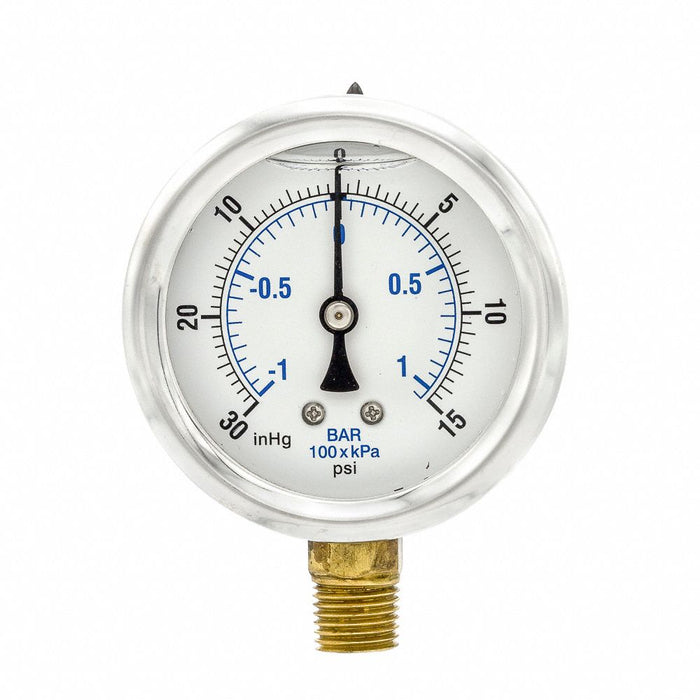 N0239 Compound Gauge 1/4 NPT 2-1/2 