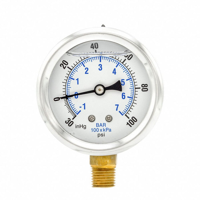 N0239 Compound Gauge 1/4 in NPT 2-1/2 in