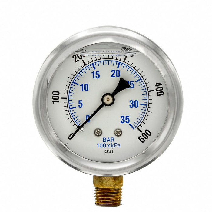 N0239 Pressure Gauge 1/4 in NPT 2-1/2 in
