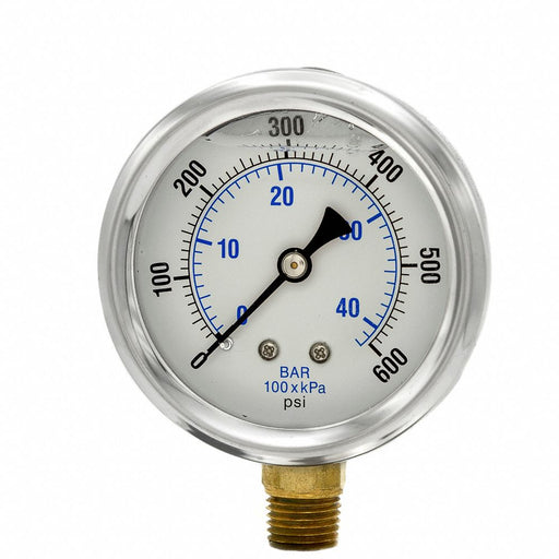 Pressure Gauge 1/4 in NPT 2-1/2 in