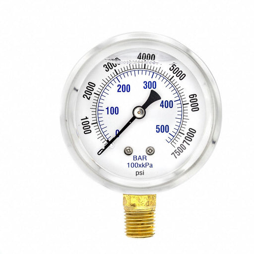 Pressure Gauge 1/4 in NPT 2-1/2 in