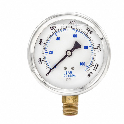 H8403 Pressure Gauge Liquid 4 in 1500 psi