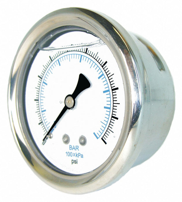 N0245 Pressure Gauge 1/4 in NPT 4 in