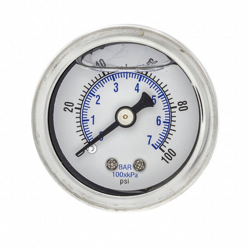 Pressure Gauge 1/8 in NPT 1-1/2 in