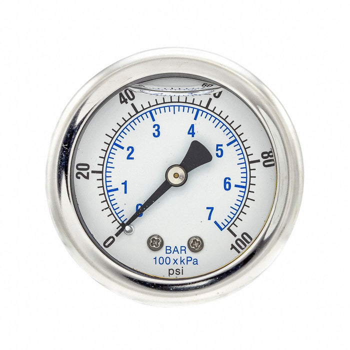 Pressure Gauge 1/4 in NPT 2 in