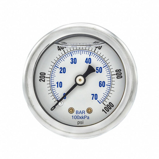 N0242 Pressure Gauge 1/4 in NPT 2 in