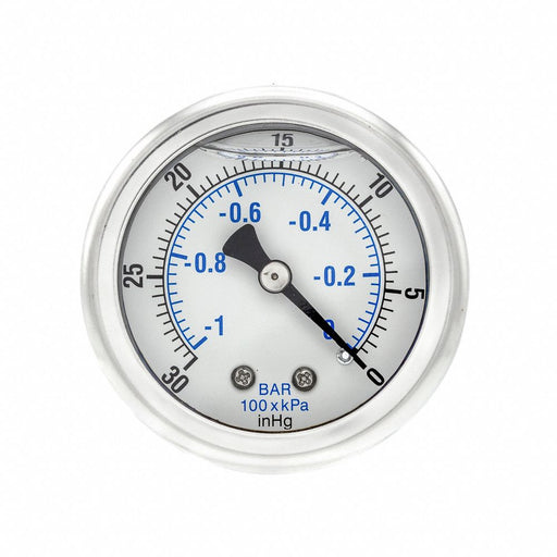 Vacuum Gauge 1/8 in NPT 2 in
