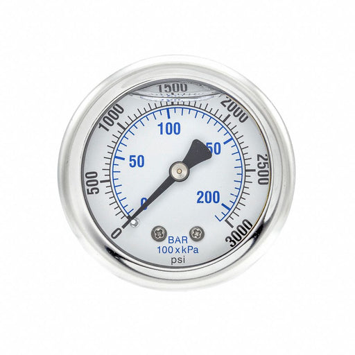 Pressure Gauge 1/8 in NPT 2 in