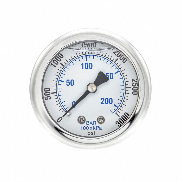 N0250 Pressure Gauge 1/8 in NPT 2 in