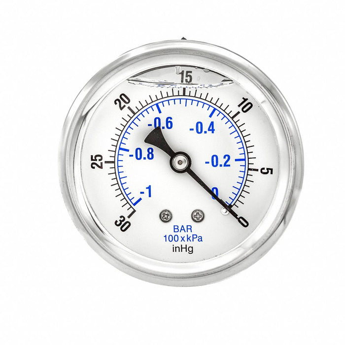 N0240 Vacuum Gauge 1/4 in NPT 2-1/2 in