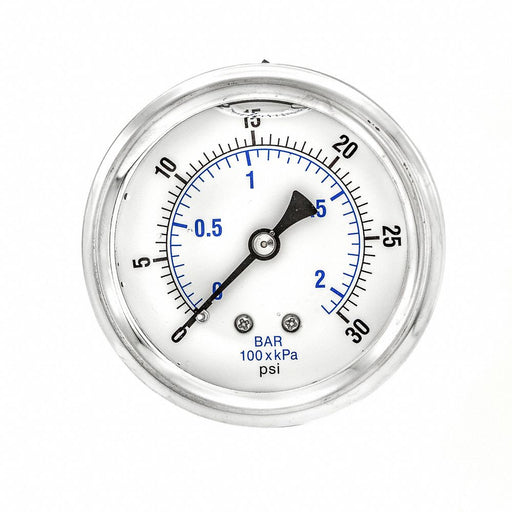 Pressure Gauge 1/4 in NPT 2-1/2 in
