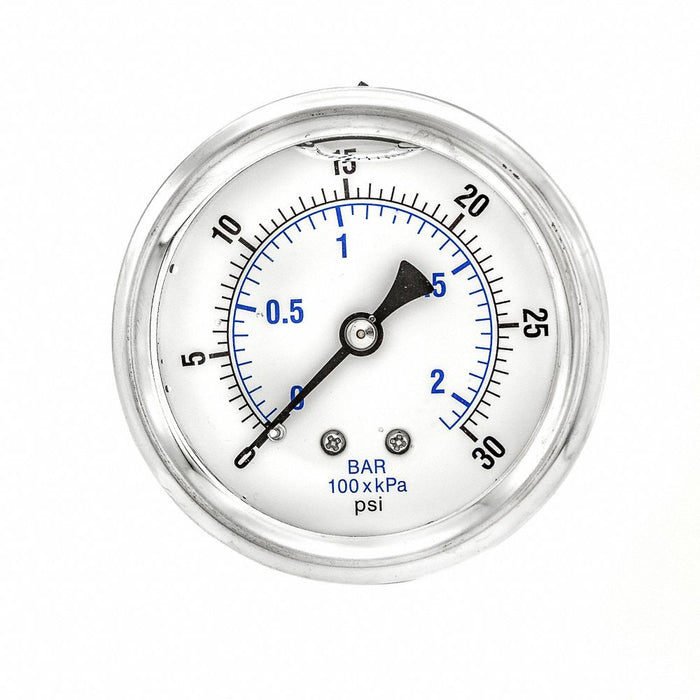 Pressure Gauge 1/4 in NPT 2-1/2 in