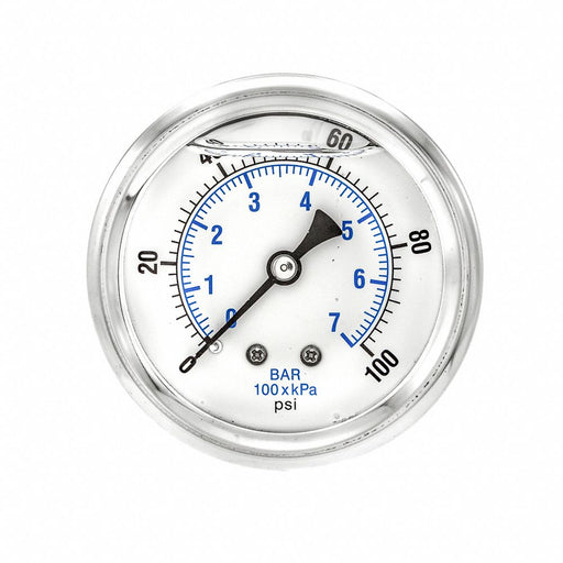 Pressure Gauge 1/4 in NPT 2-1/2 in