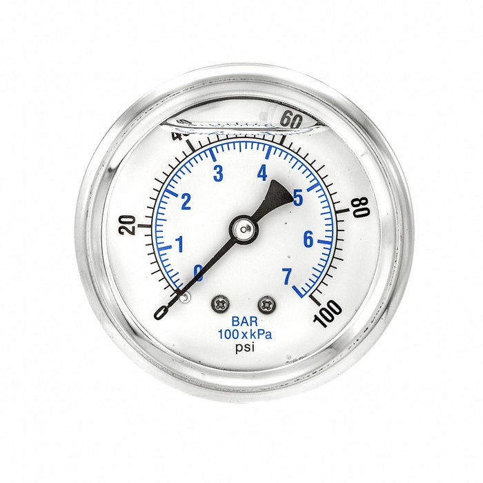 N0240 Pressure Gauge 1/4 in NPT 2-1/2 in