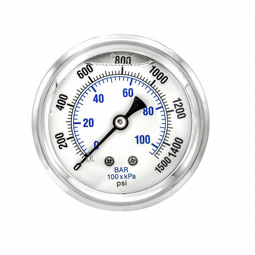 N0240 Pressure Gauge 1/4 in NPT 2-1/2 in