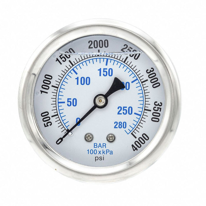 N0240 Pressure Gauge 1/4 in NPT 2-1/2 in