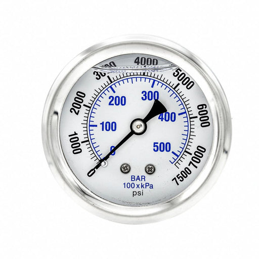 Pressure Gauge 1/4 in NPT 2-1/2 in
