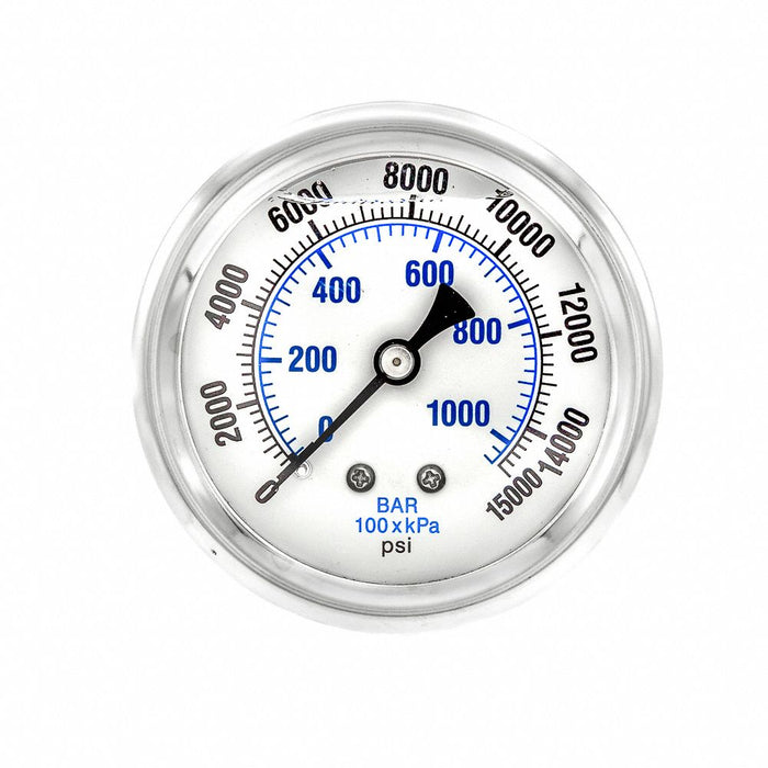 N0240 Pressure Gauge 1/4 in NPT 2-1/2 in