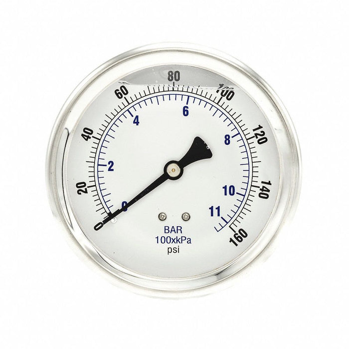 Pressure Gauge 1/4 in NPT 4 in