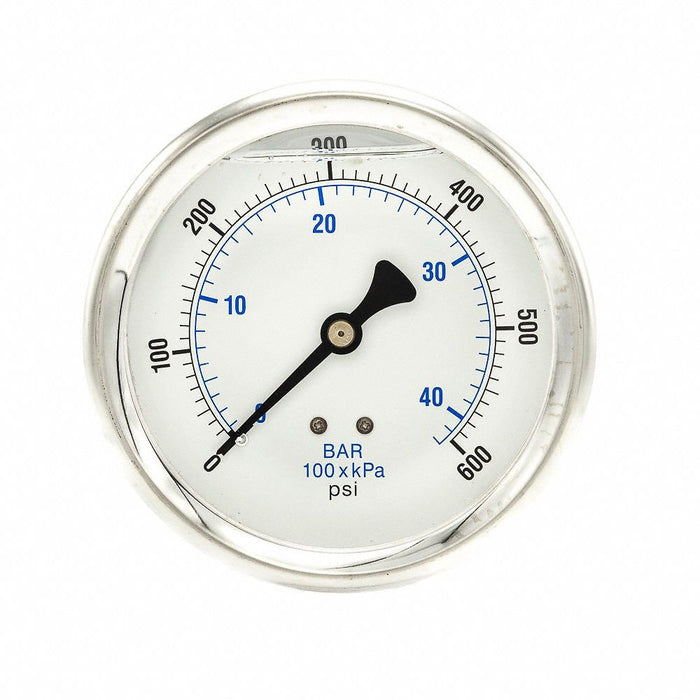 N0245 Pressure Gauge 1/4 in NPT 4 in