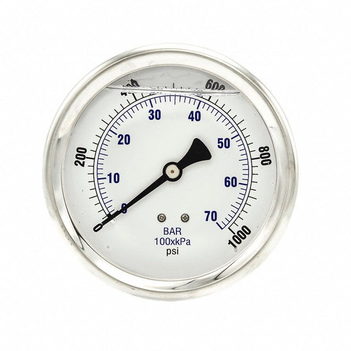 Pressure Gauge 1/4 in NPT 4 in