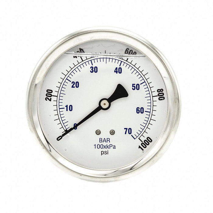 Pressure Gauge 1/4 in NPT 4 in