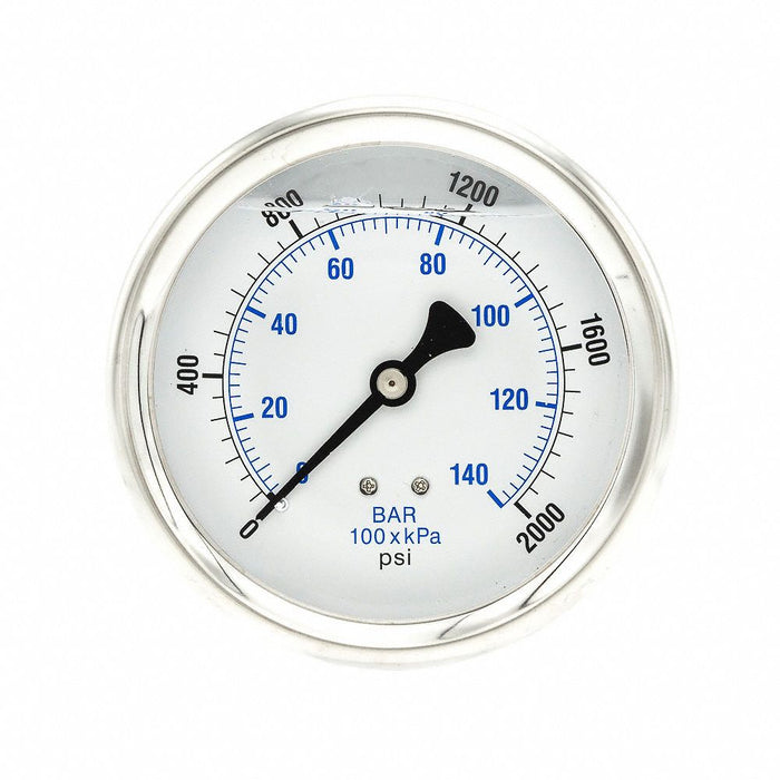 N0245 Pressure Gauge 1/4 in NPT 4 in
