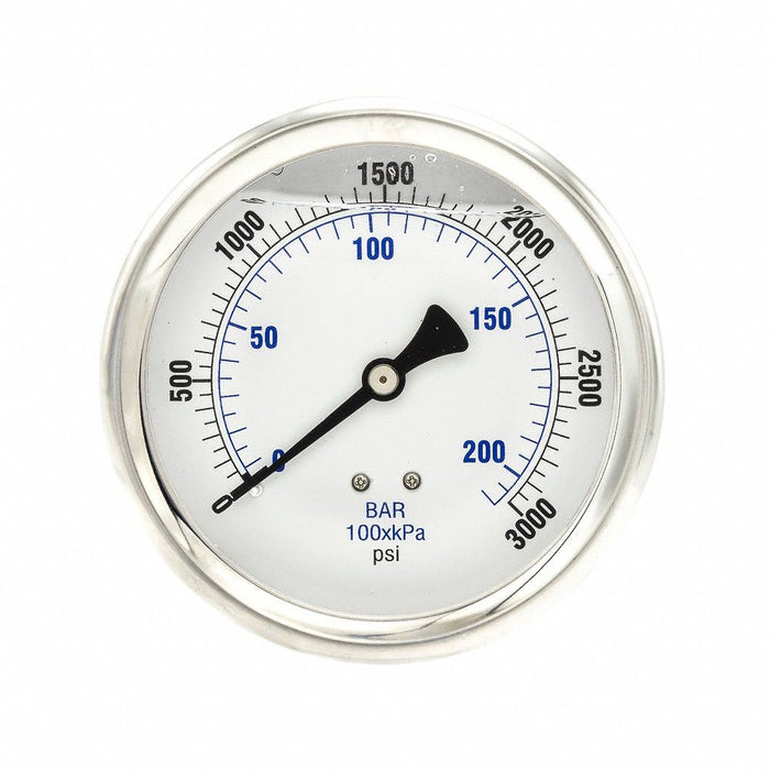 N0245 Pressure Gauge 1/4 in NPT 4 in