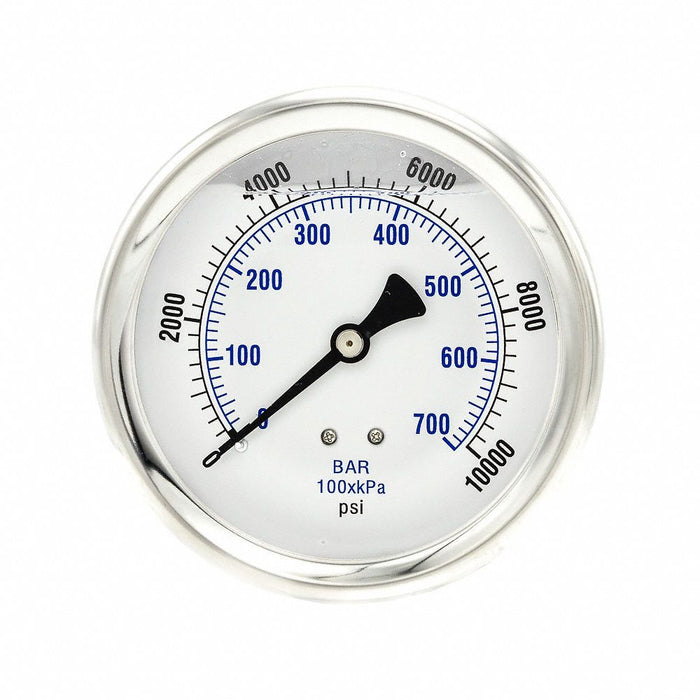 N0245 Pressure Gauge 1/4 in NPT 4 in