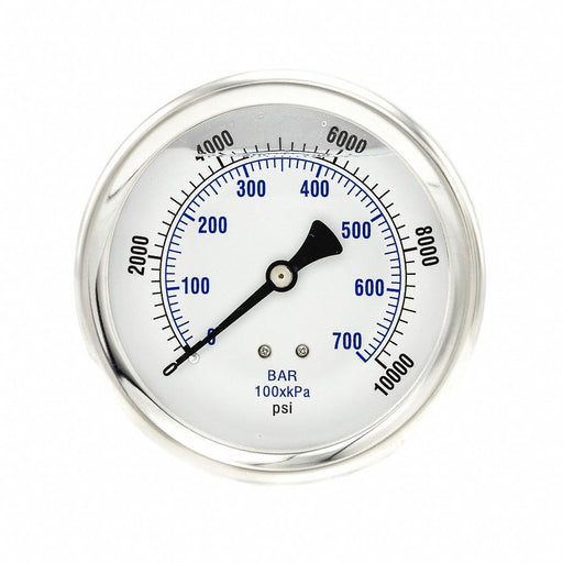 Pressure Gauge 1/4 in NPT 4 in