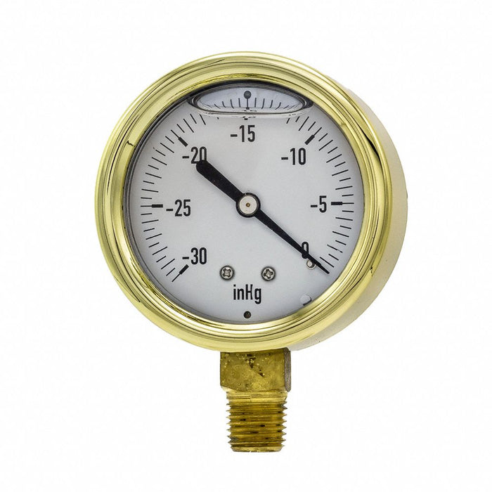 N0239 Vacuum Gauge 1/4 in NPT 2-1/2 in