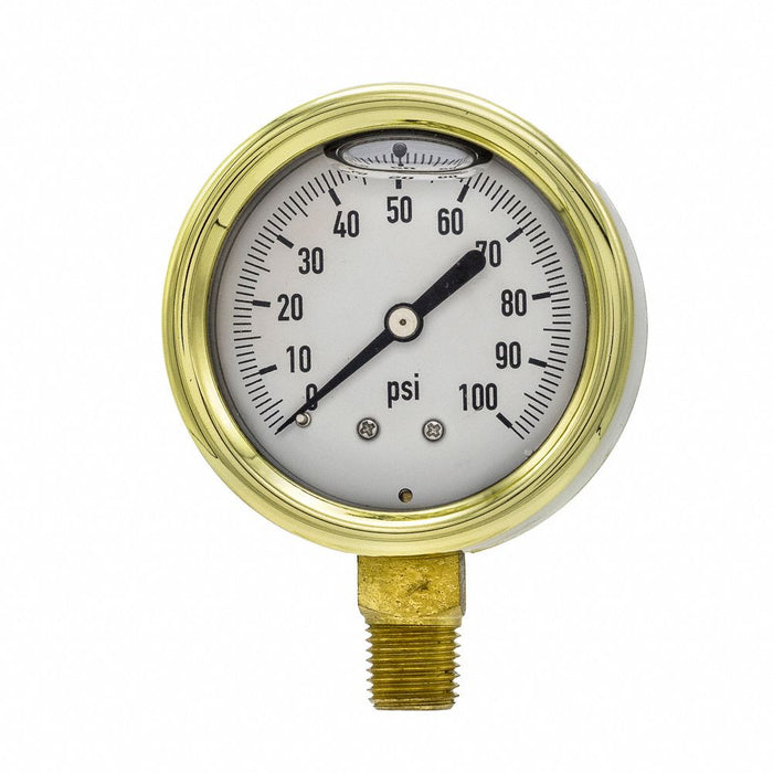 Pressure Gauge 1/4 in NPT 2-1/2 in