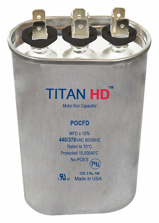 Dual Run Capacitor 25/5 MFD 3 13/32 H